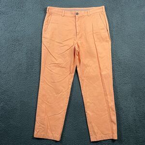 Brooks Brothers Pants Mens 35x30 Orange Clark Fit Chinos Preppy Casual